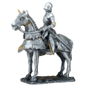 Gothic Knight on Horseback Statue