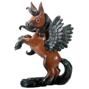 Brown Pegasus Figurine