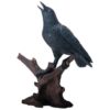 Raven on Branch Statue
