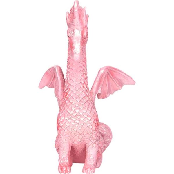 Pink Heart Dragon Statue