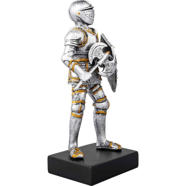 Medieval Knight with Axe Statue