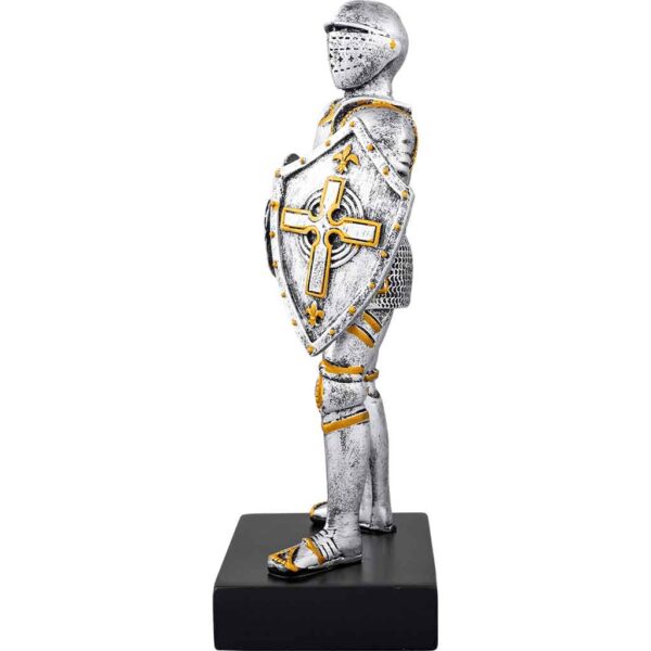 Medieval Knight with Axe Statue