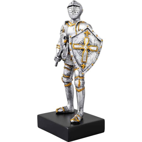 Medieval Knight with Axe Statue