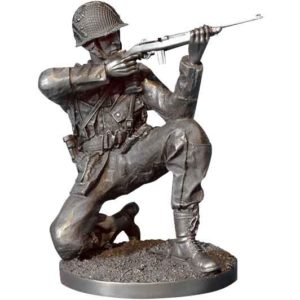 Taking Aim WWII Soldier Statue