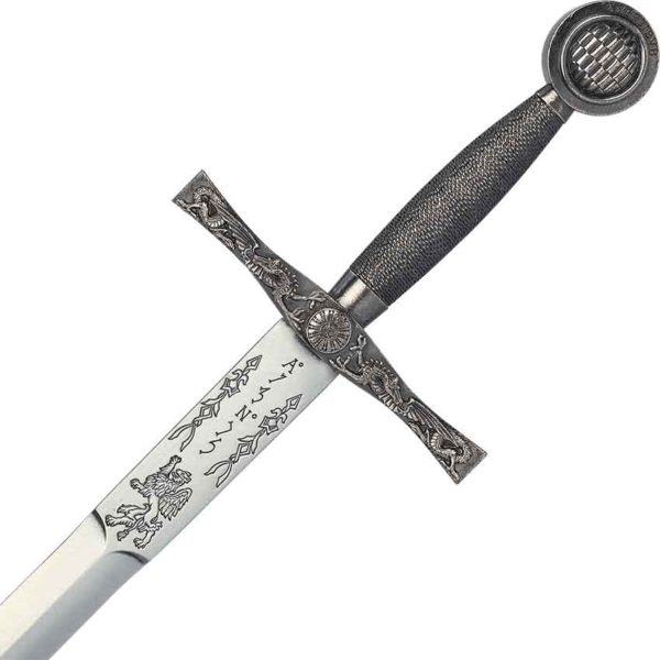 Nickel Excalibur Sword with Scabbard