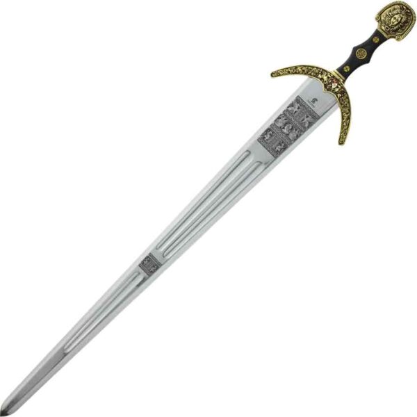 Gold Cinquedea Sword