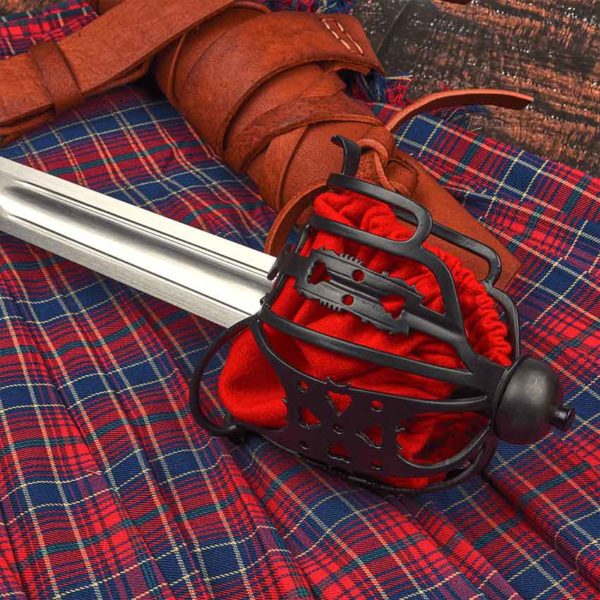 Practical Basket Hilt Broadsword