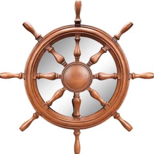 Ships Wheel Mirror