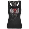 Hands of Sorrow Lace Back Womens Top