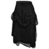 Gothic Black Rose Corsage Skirt