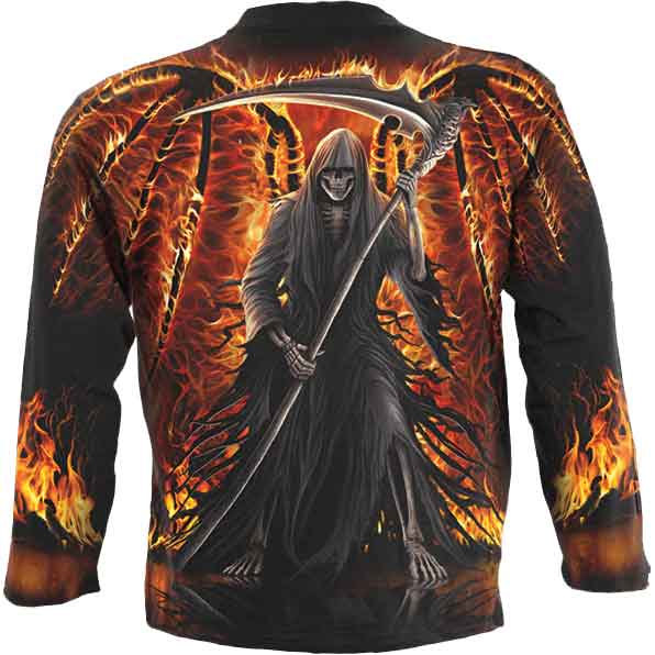 Flaming Death Long Sleeve T-Shirt