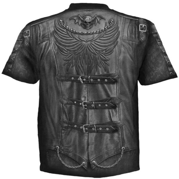 Vampire Goth Mens Biker T-Shirt