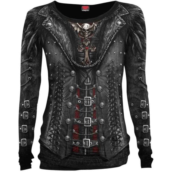 Gothess Wrap Baggy Top