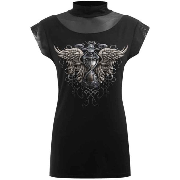 Darkness Turtleneck Mesh Shirt
