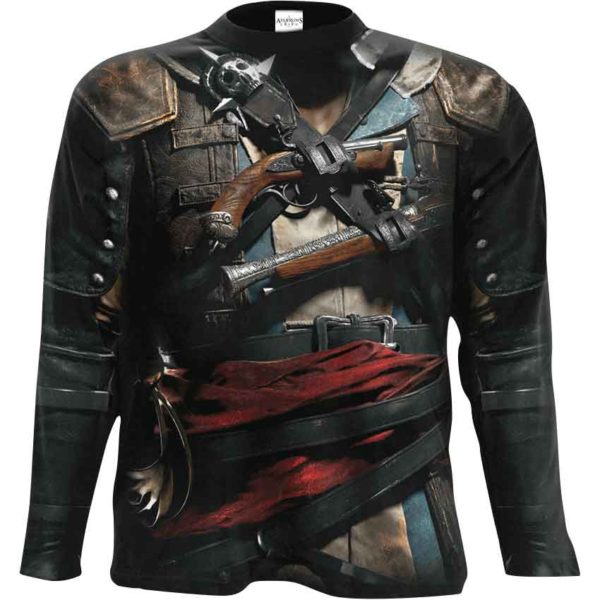 Assassins Creed IV Black Flag Edward Uniform Long Sleeve T-Shirt