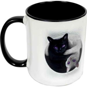 Yin Yang Cats Ceramic Mug
