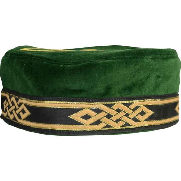 Flemish Pill Hat with Celtic Applique