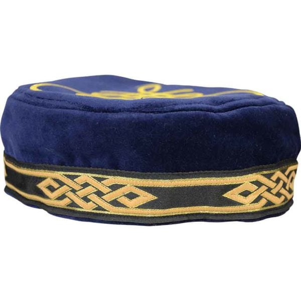 Flemish Pill Hat with Celtic Applique