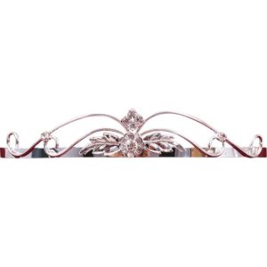 Elegant Crystal Scrollwork Tiara