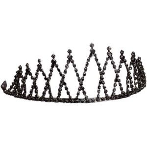 Black Rhinestone Queens Crown