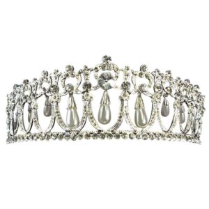 Pearl Dropper Rhinestone Crown
