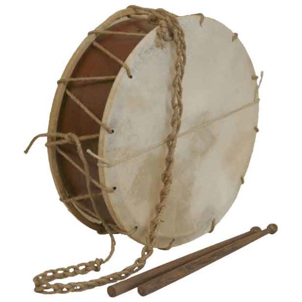 Tabor Drum with Sticks 12 Inch