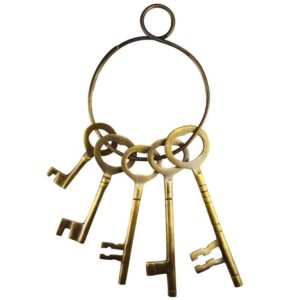 Antiqued Brass Jailers Keys