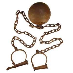 Leavenworth Prison Iron Ball and Chain