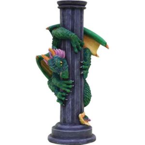 Dragon on Pillar Candle Holder