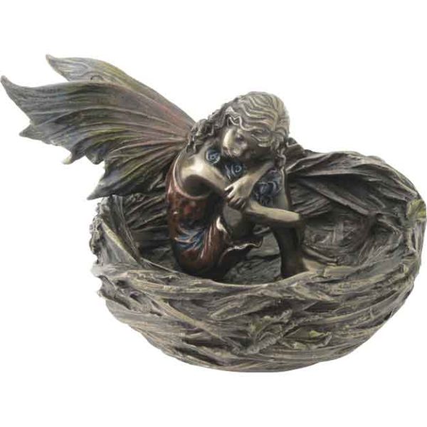 Fairy Sleeping in Nest Statue