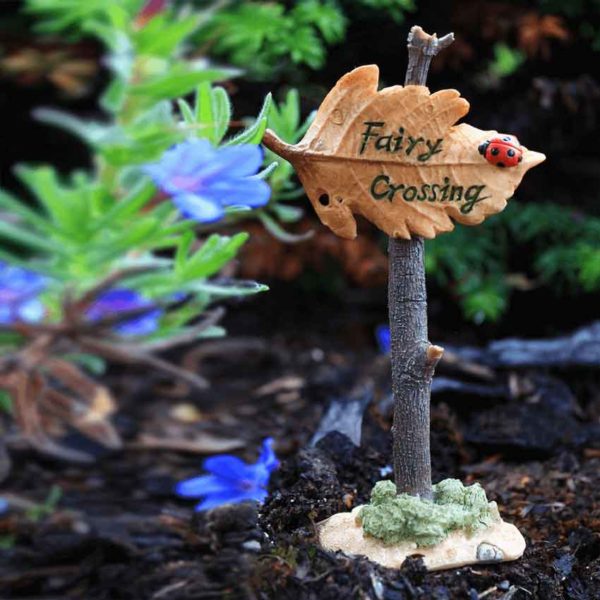 Fairy Crossing Fairy Garden Sign