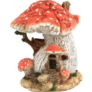 Red Mushroom Fairy Garden House