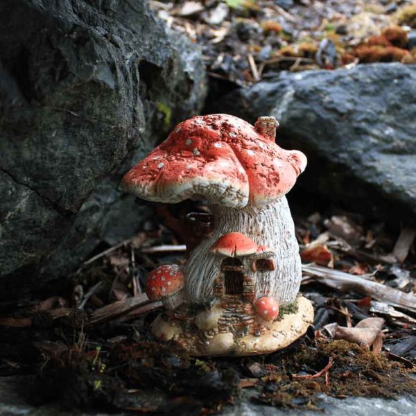 Red Mushroom Fairy Garden House