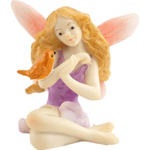 Fairy with Bird Statue