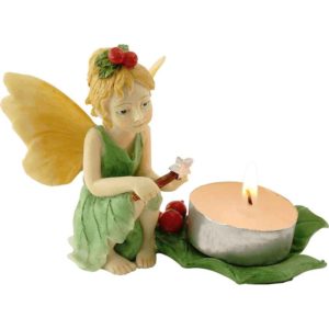 Holly Fairy Tea Light Holder