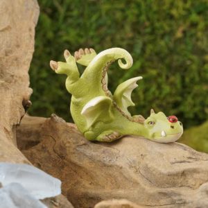 Green Dragon with Ladybug Statue