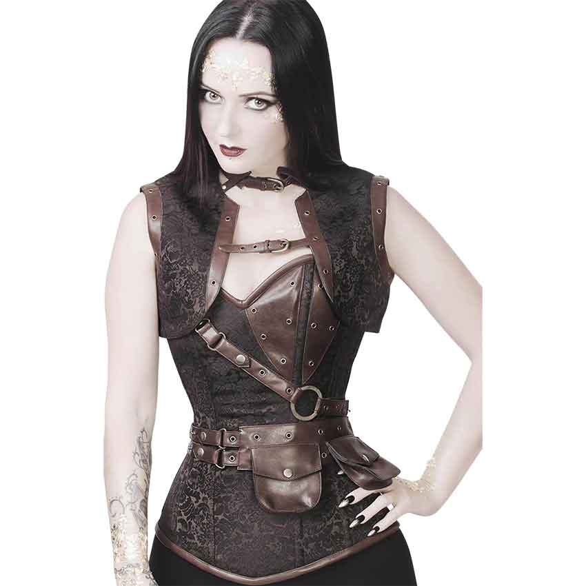 Steampunk Adventurers Corset with Jacket - VG-0015 - Medieval Collectibles