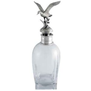 Flying Duck Pewter Top Short Decanter