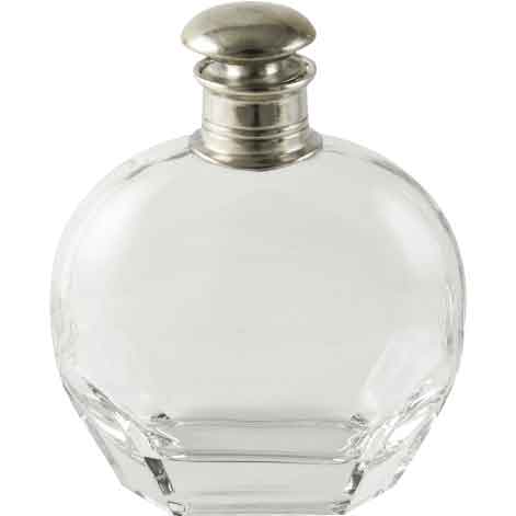 Classic Pewter Top Wide Decanter