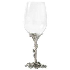 Acorn and Oak Leaf White Wine Glass