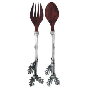 Acorn and Oak Leaf Salad Servers