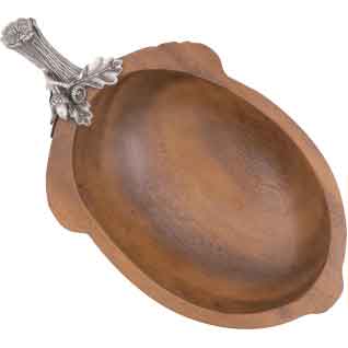 Small Rustic Acorn Nut Bowl
