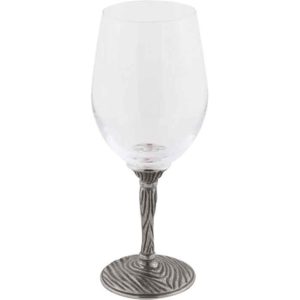 Wood Grain Red Wine Glass