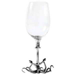 Octopus White Wine Glass