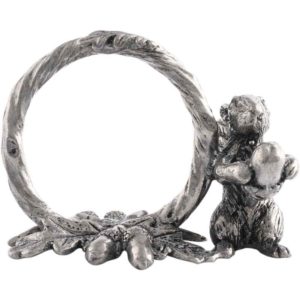 Pewter Squirrel Napkin Ring