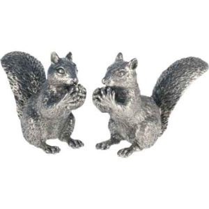 Pewter Squirrel Salt and Pepper Shakers