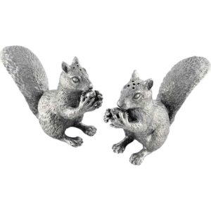 Pewter Squirrel Salt and Pepper Shakers