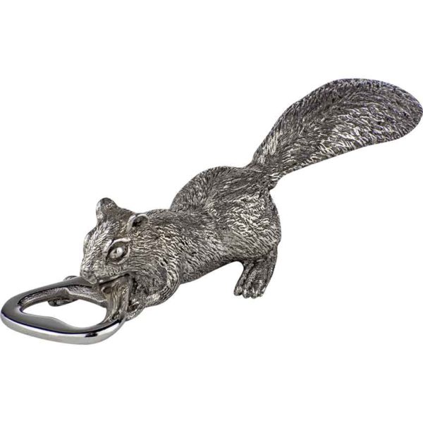 Pewter Squirrel Bottle Opener