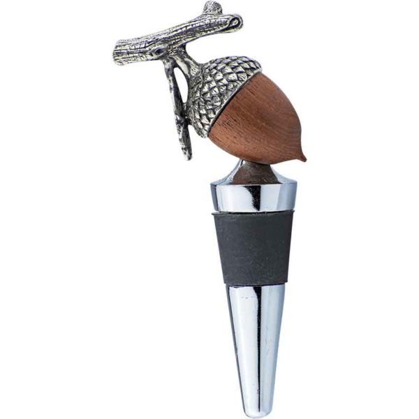 Wood Acorn Bottle Stopper