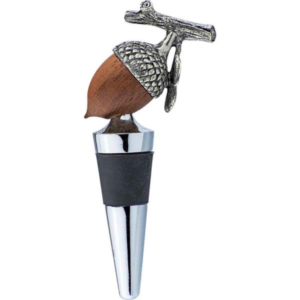 Wood Acorn Bottle Stopper